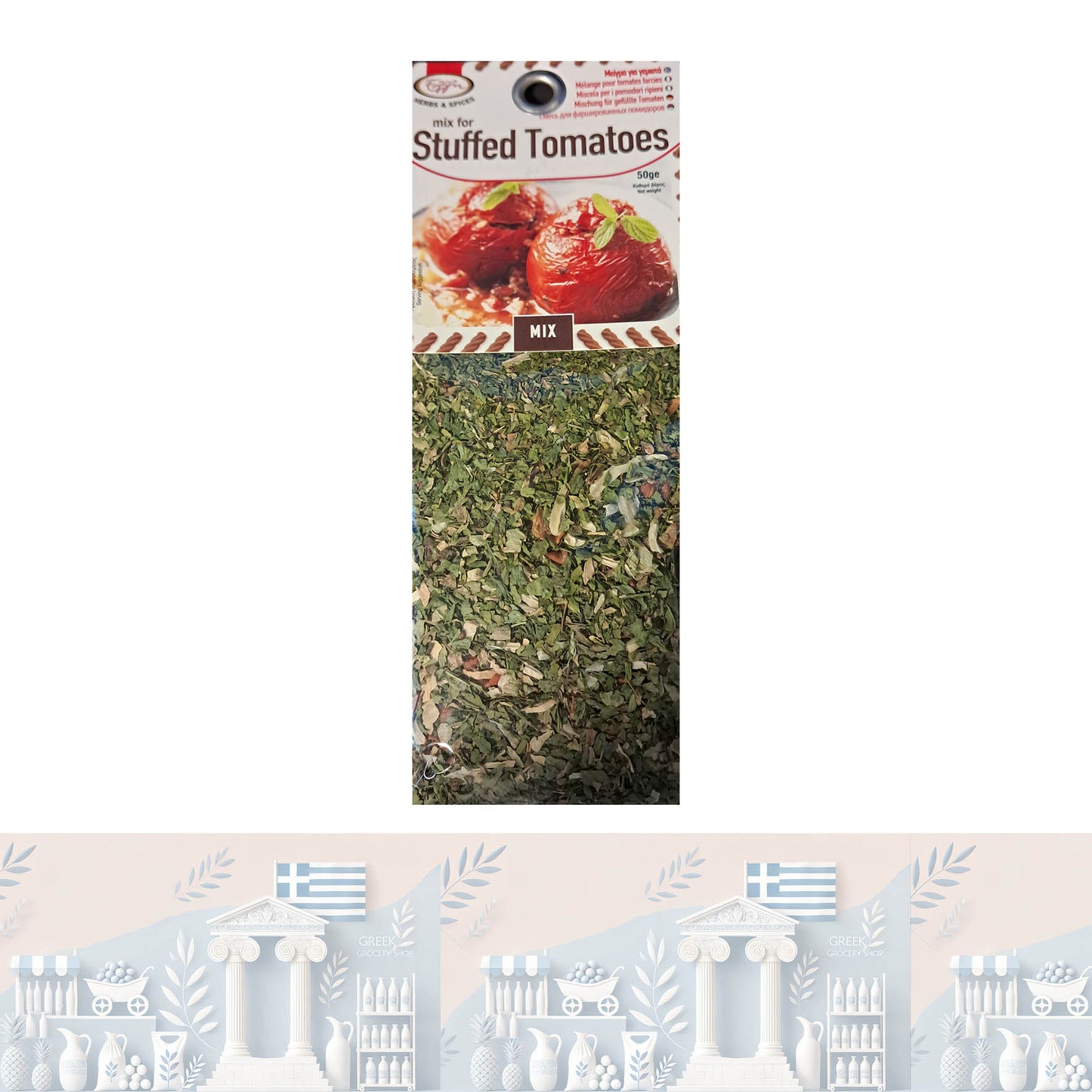 Griechische Gewürzmischung für gefüllte Tomaten, 50gr "Ellie"