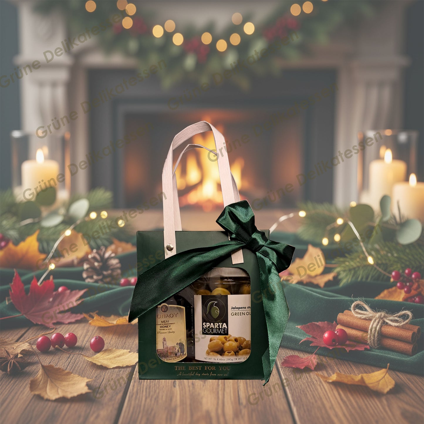 Grüne Delikatessen-Geschenkbox „Thymian & Salbei Harmonie“ – Griechische Feinkost von Grüne Delikatessen 🌿💛