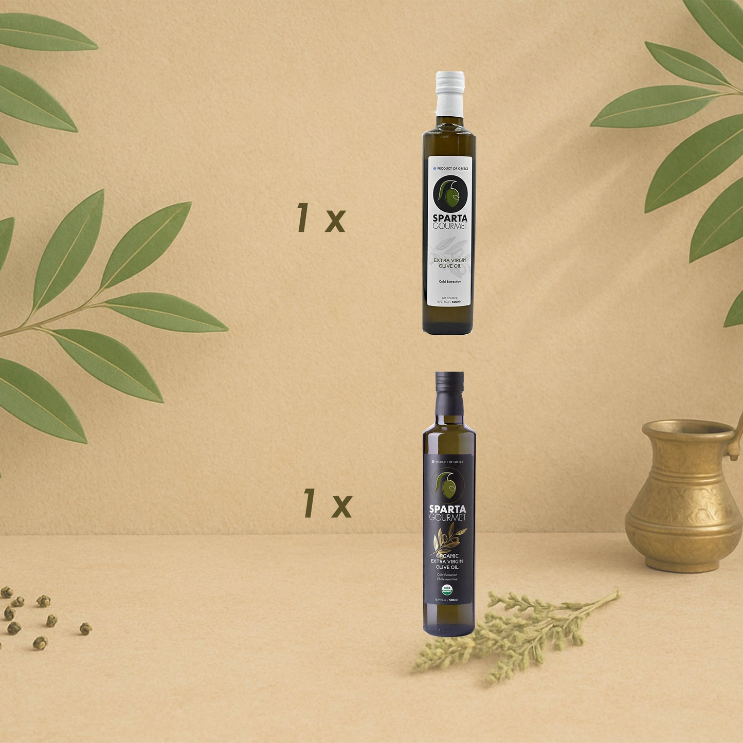 Grüne Delikatessen-Geschenkpaket – Premium Sparta Gourmet Olivenöle 🌿