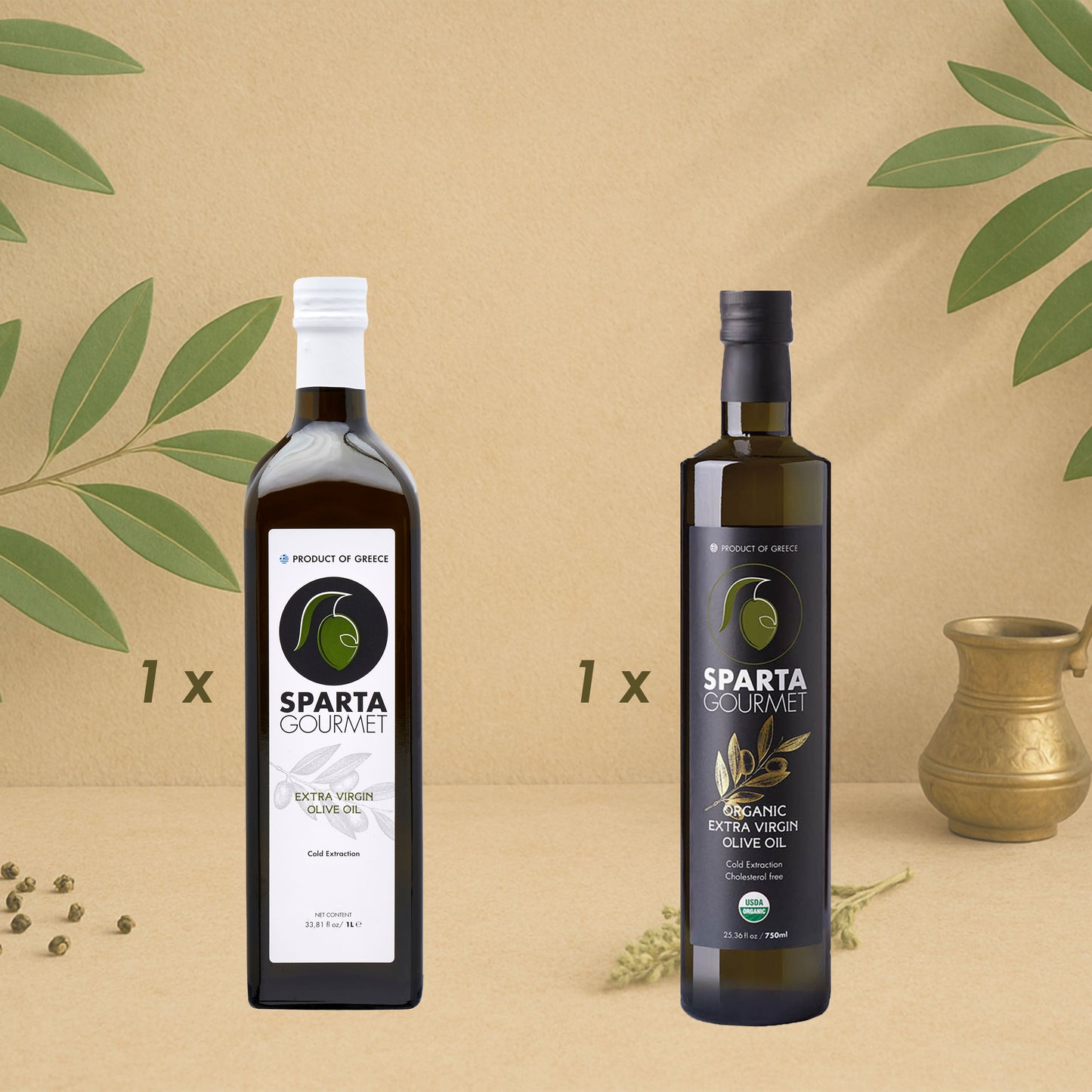 🌿 Grüne Delikatessen – Premium Schwergewicht Olivenöl-Box | Sparta Gourmet 🫒